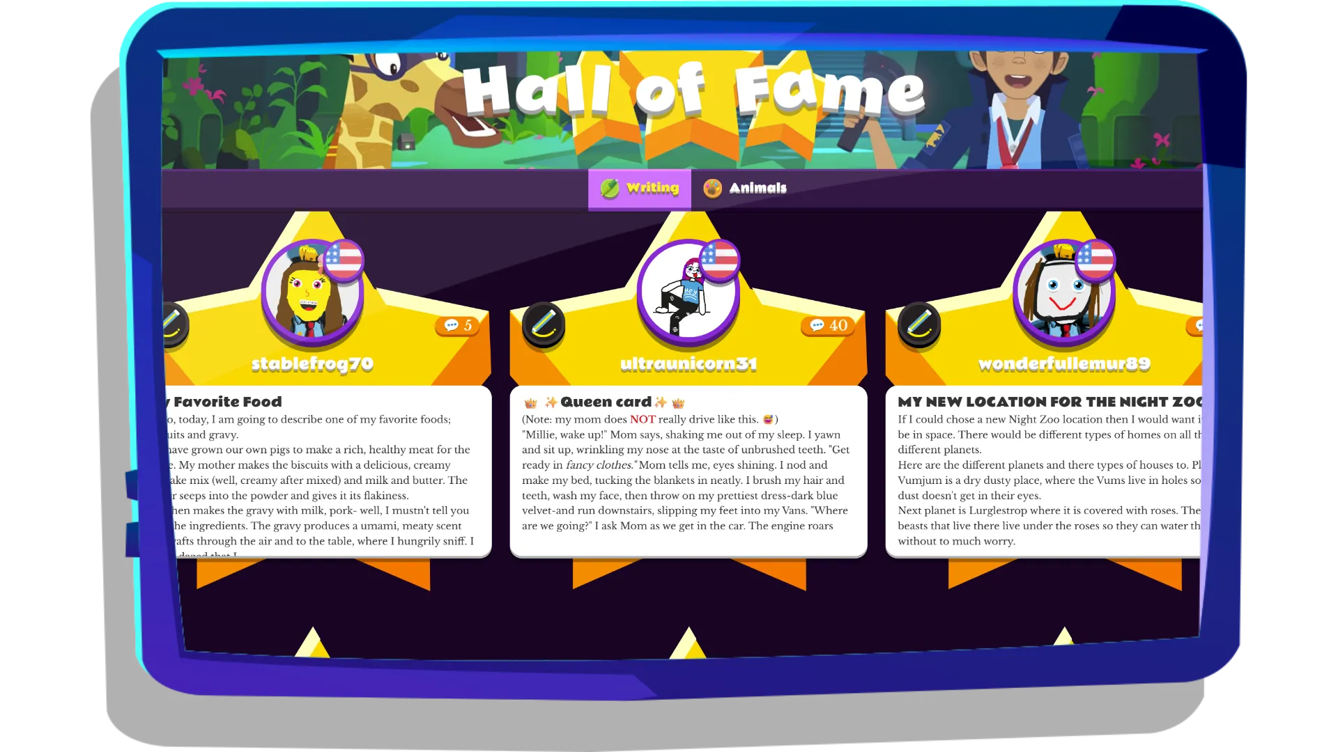 Hall of Fame writing