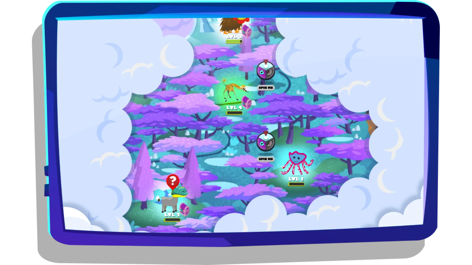 A child’s Night Zoo map
